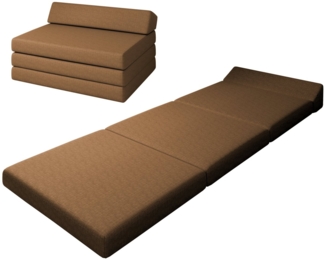 Klappmatratze Premium Klappmatratze mit Kopfteil, sunnypillow,.