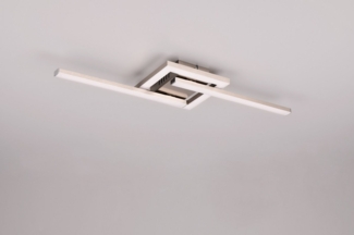 my home LED Deckenleuchte DAVINIA, als Deckenlampe oder Wandlampe mögl, LED Stäbe schwenkbar, LED fest integriert, Warmweiß, warmweiß 3000K 1860 Lumen 54x16 cm beweglich Flurlampe Wohnzimmerlampe