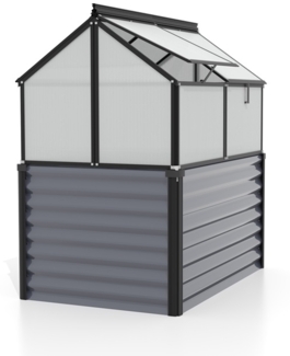 Vitavia Hochfrühbeet "Gaia Jumbo", schwarz, Hochfrühbeet (122 x 83 x 137 cm),4 mm HKP