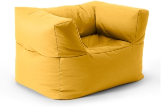 Lumaland Sitzsack-Sofa, Polyester, Senfgelb, Sessel (96x72x70 cm)