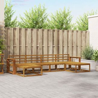 vidaXL Outdoor-Sofagarnitur 6 pcs Natur Massivholz Akazie 3367967
