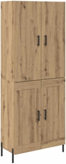 vidaXL Highboard Artisan-Eiche 69,5 x 34 x 180 cm Holzwerkstoff 3415979