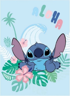 Wohndecke Wohndecke 110x150 cm – Flauschige Decke, Lilo & Stitch