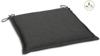 GO-DE 'Dora' Sitzkissen, Polyester anthrazit, 47 x 45 x 5 cm