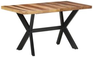 vidaXL Esstisch 140x70x75 cm Massivholz Honigfarben 321546
