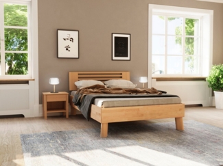 Home affaire Massivholzbett Chavot III, wahlweise in Kernbuche oder Wildeiche erhältlich