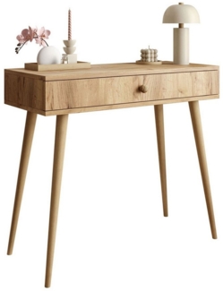Lookway Konsolentisch HARMONY elegante Konsole im skandinavischen Stil mit Schublade (1x Konsole), Breite: 90 cm