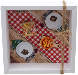 ZauberDeko Geschenkbox Geldgeschenk Verpackung Pizzeria Pizza Italien Essen Gutschein Wein