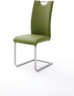 4er-Set Schwingstuhl 'Paulo' - Kunstleder Olive