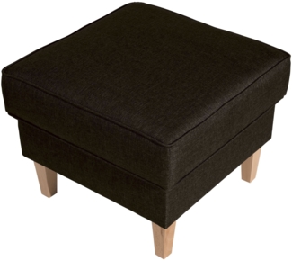 Hocker Karlen Bezug Flachgewebe Buche natur / braun 22021