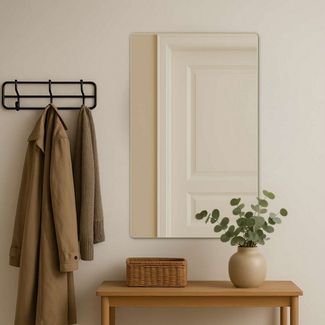 Loevschall Spiegel Refine Wandspiegel rechteckig – eleganter Designspiegel mit edlem, Rahmen in vielen Größen & Farben für Bad, Flur & Schlafzimmer