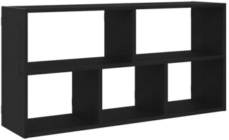 vidaXL Wandregal Schwarz Eichen-Optik 100x25x50 cm Holzwerkstoff 868070
