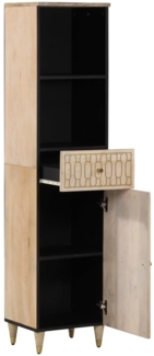 vidaXL Badschrank 38x33x160 cm Massivholz Mango 358270