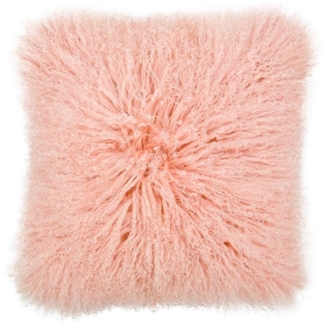 Lammfellkissen TIBET ROSA mit Inlett