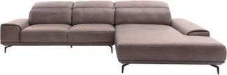 Musterring Wohnlandschaft MR 2490, Fuß schwarz, Sitzhöhe 48cm, wahlweise mit Funktionen, Maße 342x207 cm