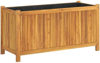 vidaXL Pflanzkübel mit Einlage 99,5x38x50 cm Massivholz Akazie 366441