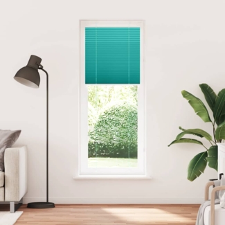 vidaXL Plissee Petrolgrün 70x200 cm Stoffbreite 69,4 cm Polyester 4015409