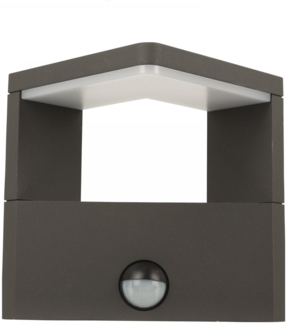 Heitronic Nr. 37267-HE Outdoor LED Wandleuchte Bonita mit Bewegungsmelder anthrazit IP54