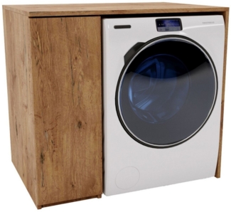 Raumhirsch Furniture Waschmaschinenumbauschrank RAUMHIRSCH mit Stauraum für Waschmaschine – Waschmaschinenschrank