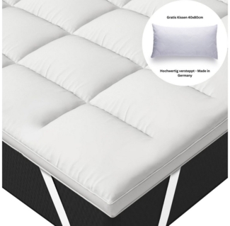 Matratzenauflage Hypoallergene Mikrofasermatratzenauflage 7cm dick mit Gratis-Kissen Heimtex
