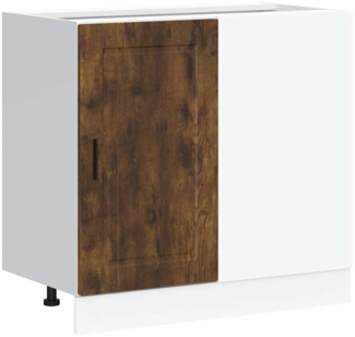 vidaXL Küchenunterschrank Porto Räuchereiche Holzwerkstoff 854303