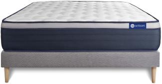Actiflex max matratze 180x200 cm + Bettgestell mit lattenrost - Dicke : 26cm - Taschenfederkern und Memory-Schaum - H4