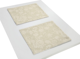 Adam Platzset Flower Cuvée, (2-St), GOTS organic,zertifiziert durch CERES 0242,Made in Germany