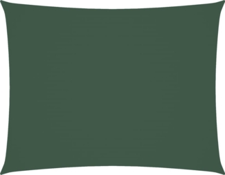 vidaXL Sonnensegel Oxford-Gewebe Rechteckig 5x7 m Dunkelgrün 135495