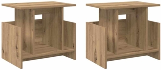 vidaXL TV-Ständer 2 pcs Artisan-Eiche 50 x 35 x 45 cm Holzwerkstoff 891015