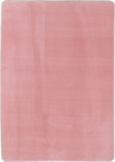 Hochflor Teppich Luca rechteckig - 160x230 cm - Rosa