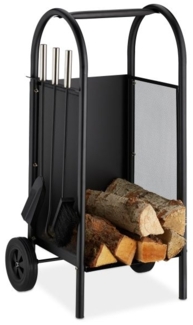 Kaminholzwagen mit Besteck 10028779