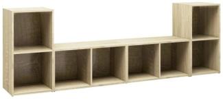 vidaXL TV-Schränke 4 Stk. Sonoma-Eiche 72x35x36,5 cm Holzwerkstoff 3079973