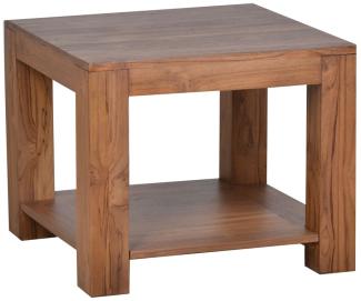 MiaMöbel Couchtisch Bagra 55x55cm Massivholz Teak Modern Indien Indisch