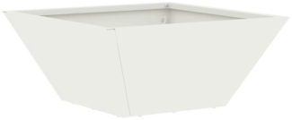 vidaXL Garten Schüssel Pflanzer Weiß 35 x 35 x 15 cm Stahl 873798