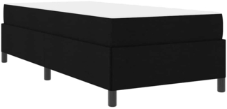 vidaXL Boxspringbett Schwarz und Schwarz 90 x 200 cm 3398831
