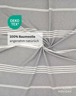 furora HOLIDAY Saunatuch Strandtuch Hamamtuch: groß 100x200 cm Saunatuch, Strandhandtuch dünn