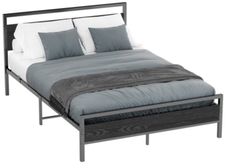 OKWISH Metallbett Jugendbett (mit Lattenrost, Bettrahmen Gästebett Jugendbett), 140x200 cm ohne Matratze