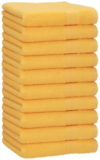 Betz Handtücher 10 Stück Handtücher Premium 50x100 cm Farbe honiggelb, 100% Baumwolle (10-St)
