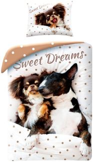 Bettwäsche Set aus Baumwolle Bettdeckenbezug 140 × 200 cm mit 70 × 90 cm Kissenbezug