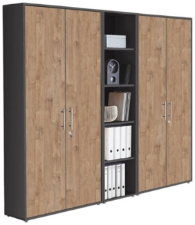 moebel-dich-auf Aktenschrank OFFICE EDITION (Set 10, Büroschrank abschließbar mit Metallgriffen) Made in Germany