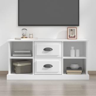 vidaXL TV-Schrank Weiß 99,5x35,5x48 cm Holzwerkstoff 816272