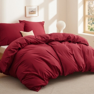 BEDSURE Bettwäsche mit Reißverschluss, 100% Baumwolle, ÖKO-TEX zertifiziert, Baumwolle, 4 teilig, hohe Atmungsaktivität und Feuchtigkeitsregulierung