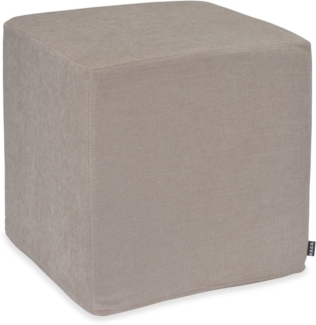 H.O.C.K. Sitzhocker H.O.C.K. Lucky Hocker Cube eckig 45x45x45cm beige taupe col. 002, Hocker: Bequem, vielseitig, Wohnzimmer, Schlafzimmer & Flur