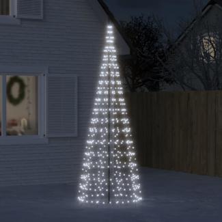 vidaXL LED-Weihnachtsbaum für Fahnenmast 550 LEDs Kaltweiß 300 cm 358113