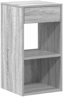 vidaXL Nachttisch mit Schublade Grau Sonoma 35x34x66,5 cm 858723