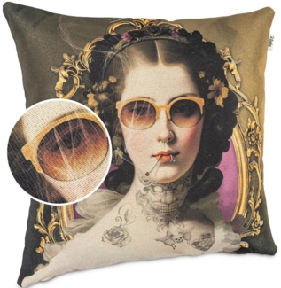 Kisska Dekokissen Kissenhülle mit oder ohne Füllung Designer Kissenbezug Zierkissen, Kissenhülle in 40x40cm Isabella ohne Füllung aus Gobelin PopArt