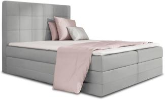 99rooms Minor Boxspringbett Strukturstoff INARI Beige 140x200 cm