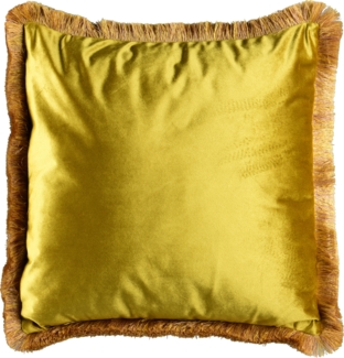 MIRRORS AND MORE 'Elona' Dekokissen Polyester, gelb, 45x45 cm