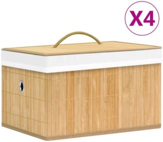 vidaXL Bambus-Aufbewahrungsboxen 4 Stk. 320765