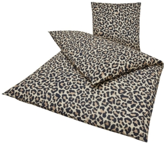 BOLTZE GRUPPE GmbH Bettwäsche Leony Safari Dream Bettwäsche 135x200 Leopardenmuster Baumwolle, 2 teilig